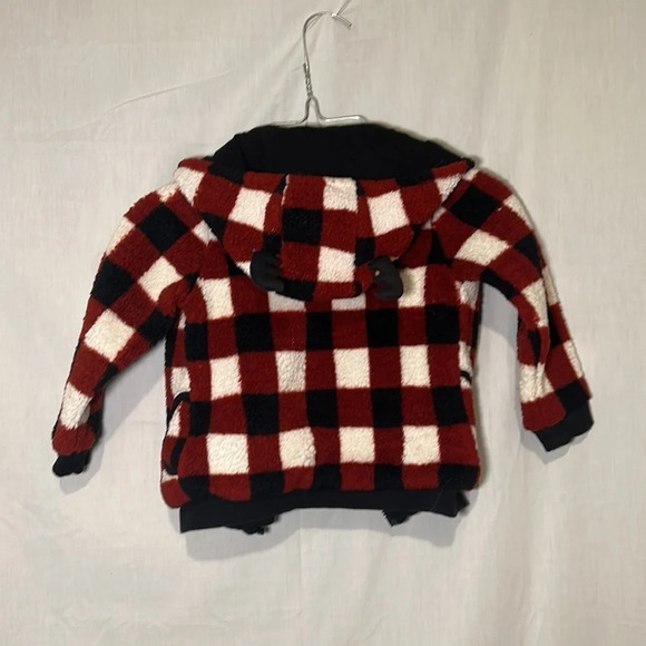 Jarvis Archer buffalo plaid hooded toddler coat size 4T - Picture 2 of 3